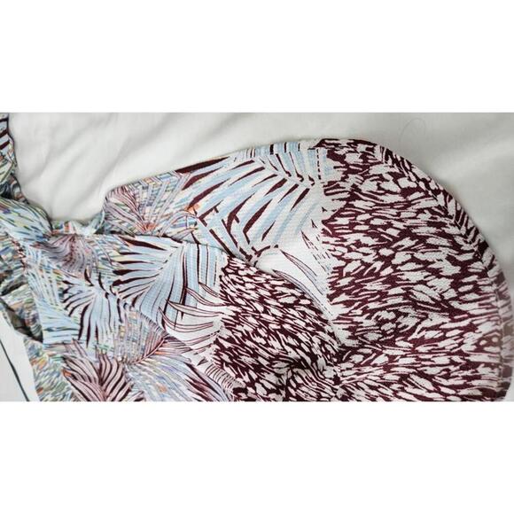 Fig & Flower Anthropologie Women's Tropical Printed Boho Hi-Lo Tunic/Dress Small - Picture 5 of 10